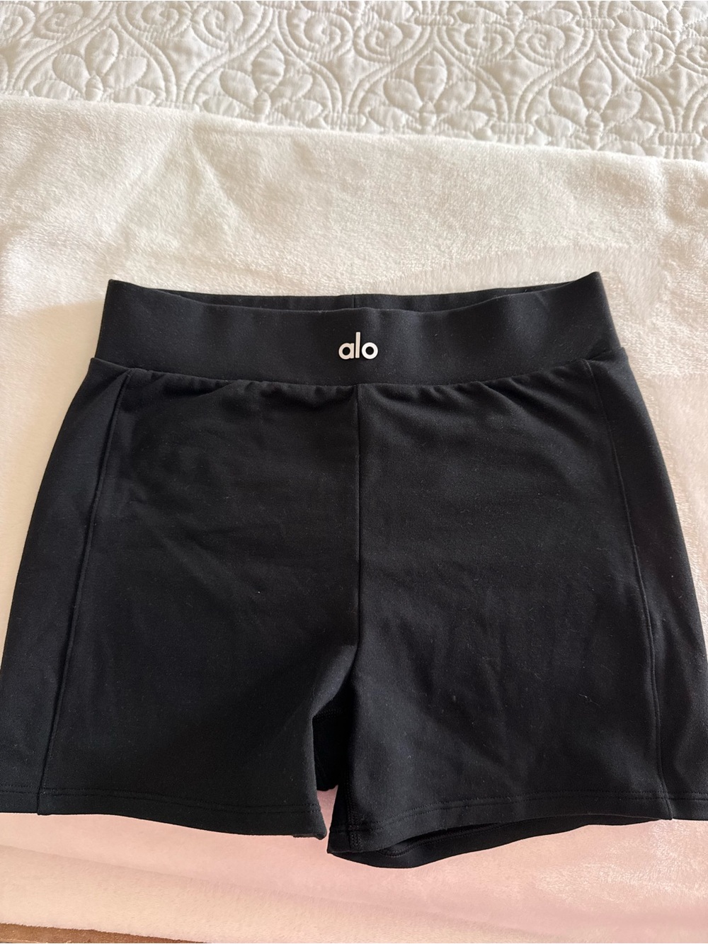 ALO Yoga Black High-Rise Bike Shorts